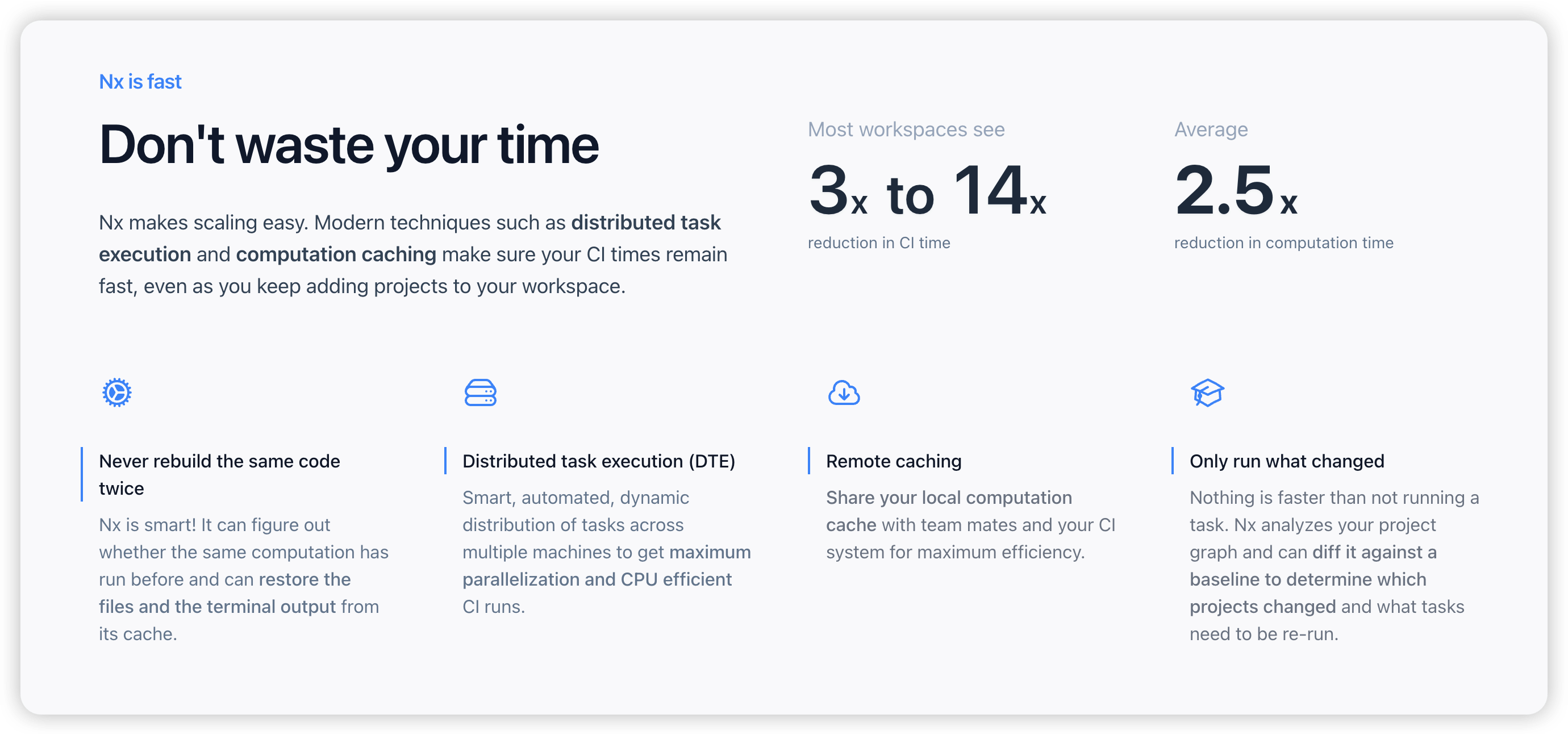 Nx 공식 소개 페이지 캡처 (